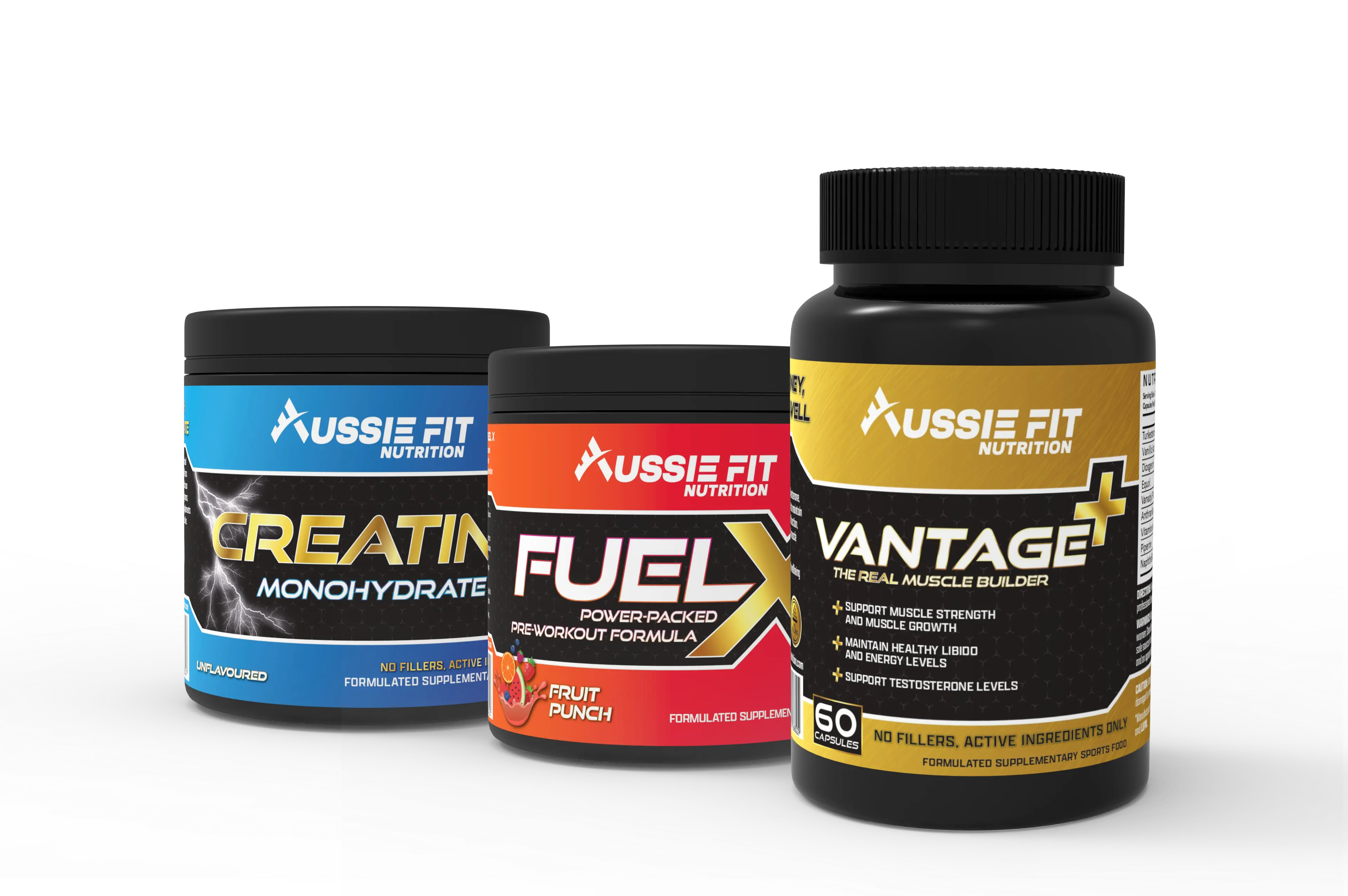 Combo - Vantage+ & Creatine Monohydrate & FuelX