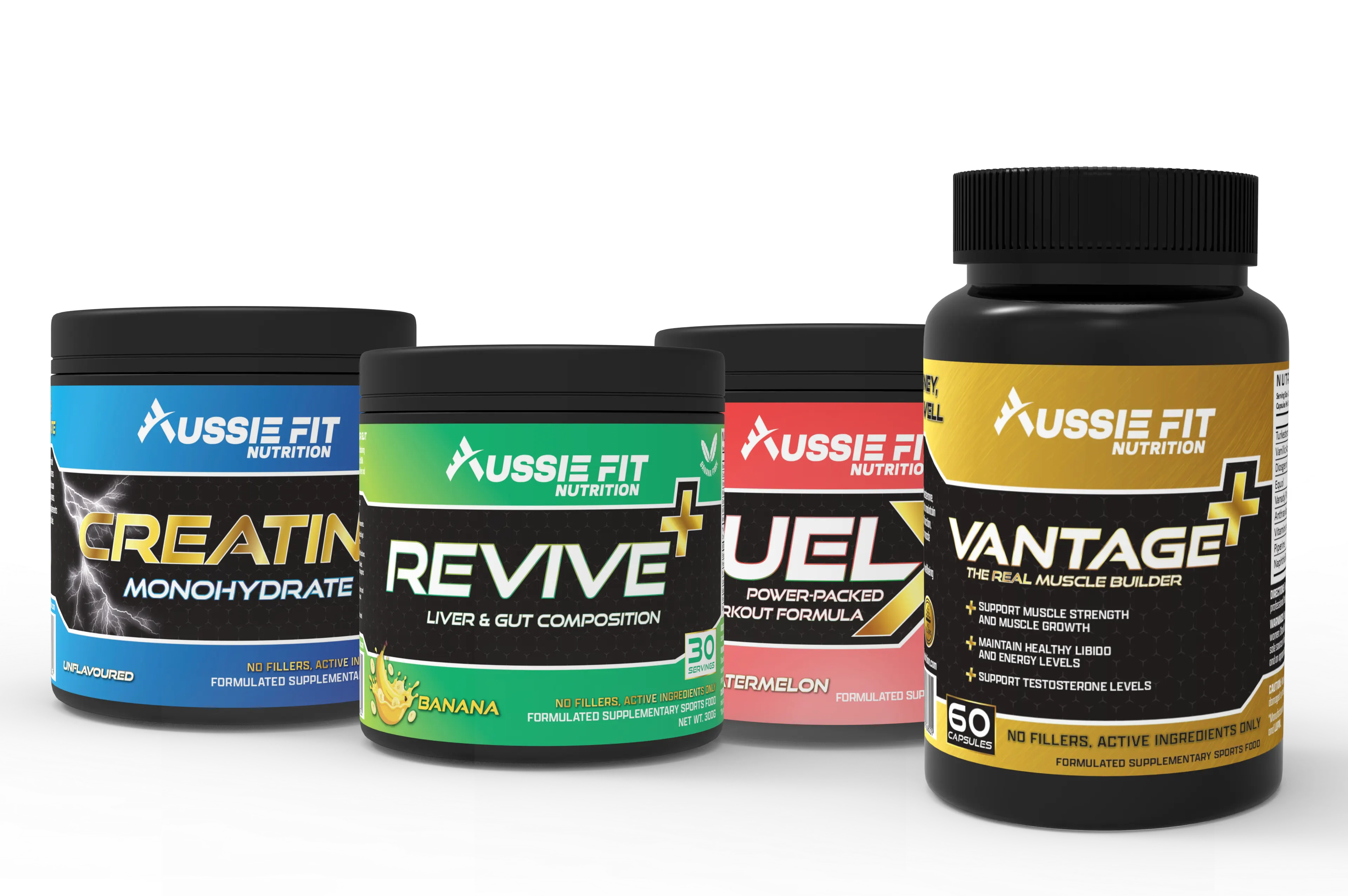 Combo - Vantage+ & Creatine Monohydrate & Revive+ & FuelX